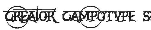 The CrEAtoR cAmpoTYPe SmcP Font