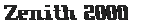 The Zenith 2000 Font