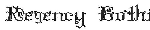 The Regency Gothic Font