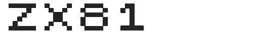 The ZX81 Font