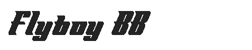 The Flyboy BB Font