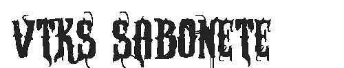 The VTKS SABONETE Font