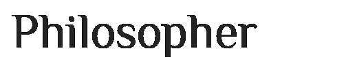 The Philosopher Font