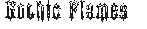 The Gothic Flames Font