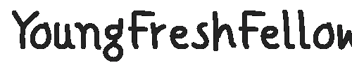 The YoungFreshFellows Font