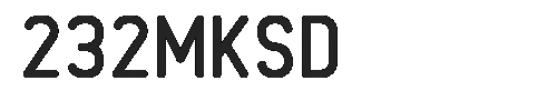 The 232MKSD Font