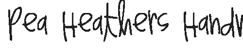 Pea Heathers Handwriting