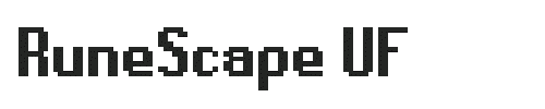 The RuneScape UF Font