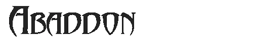 The Abaddon Font