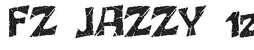 The FZ JAZZY 12 CRACKED Font