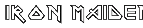 The Iron Maiden Font