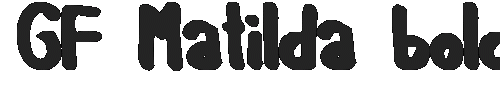 The GF Matilda bold Font