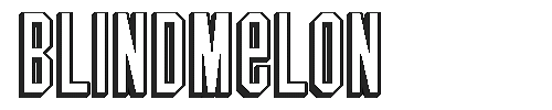 The BlindMelon Font