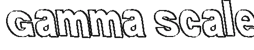The Gamma Scale Font