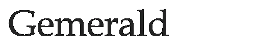 The Gemerald Font