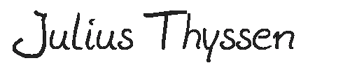 The Julius Thyssen Font