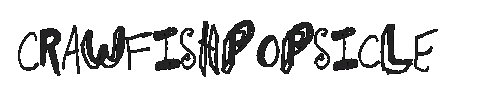 The CrawfishPopsicle Font