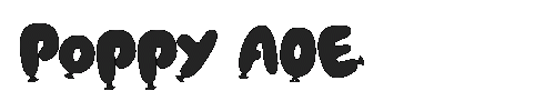 The Poppy AOE Font