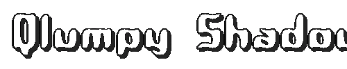 The Qlumpy Shadow (BRK) Font