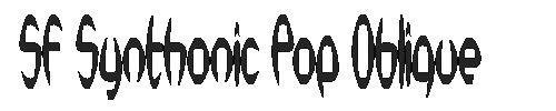 The SF Synthonic Pop Oblique Font