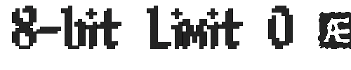 The 8-bit Limit O (BRK) Font