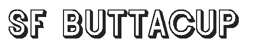 The SF Buttacup Lettering Oblique Font