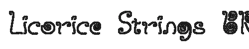 The Licorice Strings BRK Font