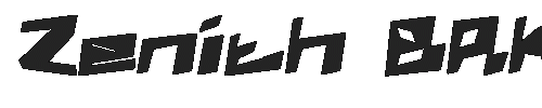 The Zenith BRK Font