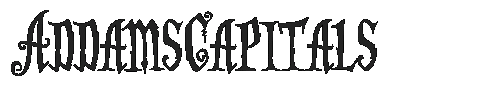 The AddamsCapitals Font