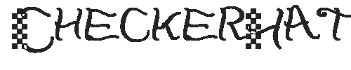 The CheckerHat Font