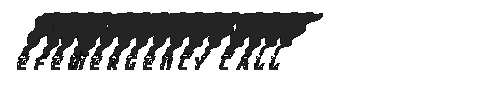 The efEMERGENCY CALL Font