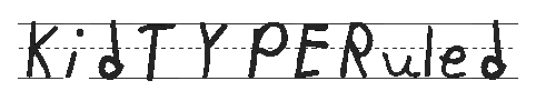 The KidTYPERuled Font