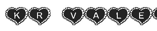 The KR Valentine Heart Font