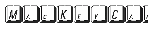 The MacKeyCaps Font