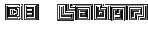 The D3 Labyrinthism katakana Font
