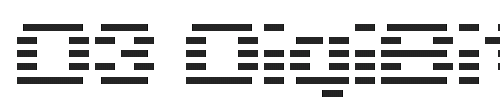 The D3 DigiBitMapism type A Font
