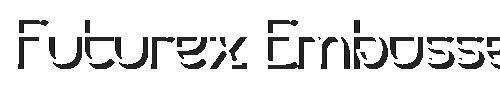 The Futurex Embossed Font