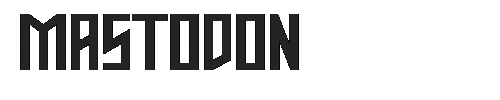 The Mastodon Font
