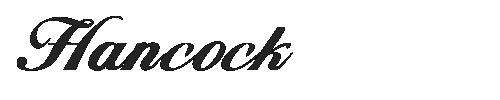 The Hancock Font