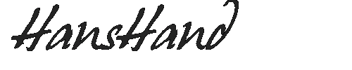 The HansHand Font