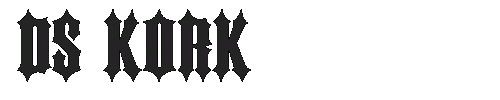 The DS Kork Font