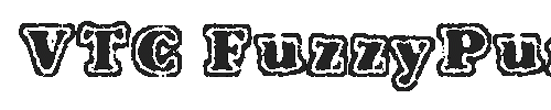The VTC FuzzyPunkySlippers Font