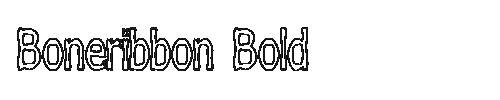 The Boneribbon Bold Font
