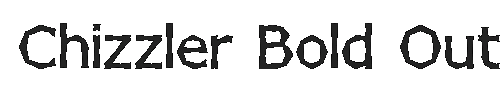The Chizzler Bold Outline Font