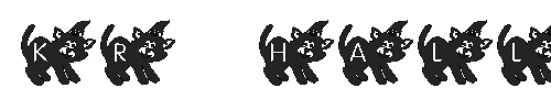 The KR Halloween Kitten Font