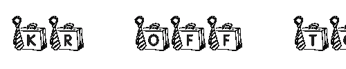 The KR Off To Work! Font
