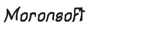 The Moronsoft Font