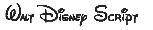 The Walt Disney Script Font