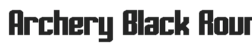 The Archery Black Rounded Font
