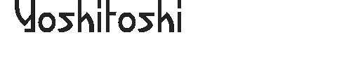 The Yoshitoshi Font